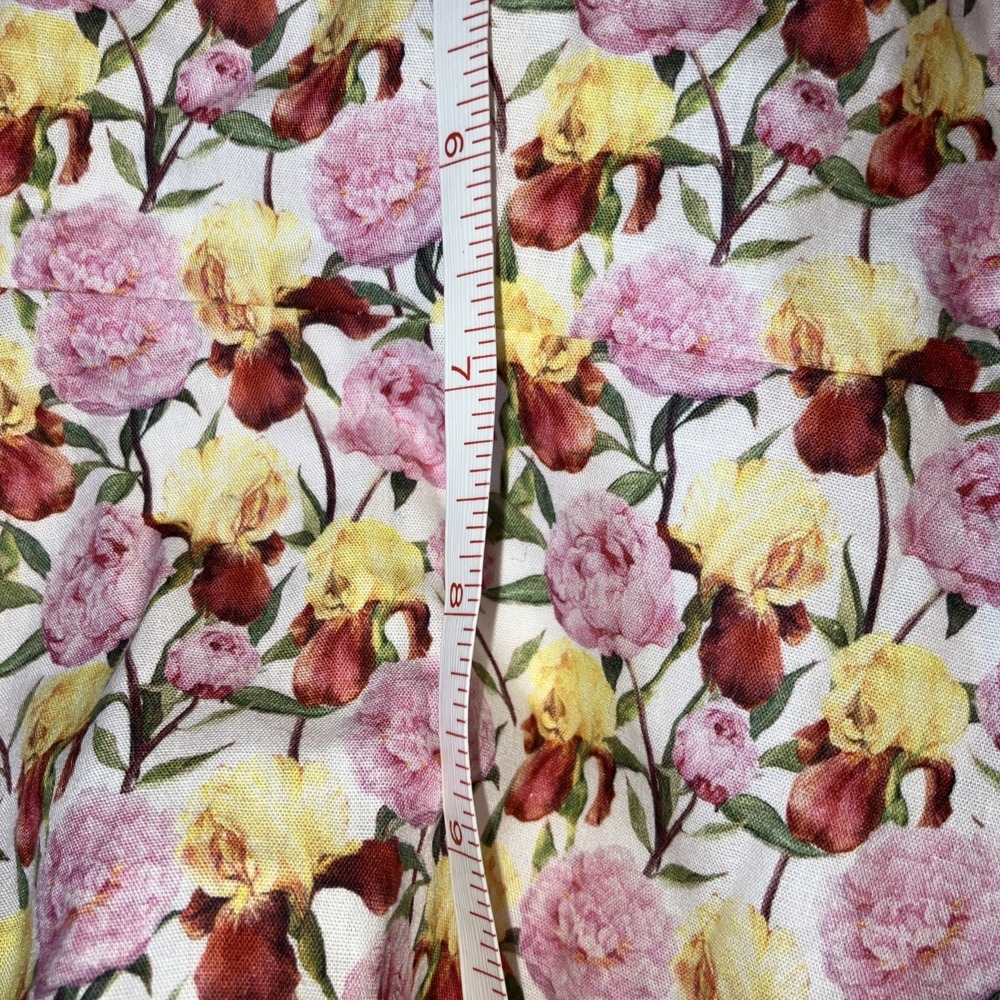 Mabel Gorgeous Floral Cut Out Mini Dress Size L White, Pink, Yellow Flowers - Picture 15 of 16